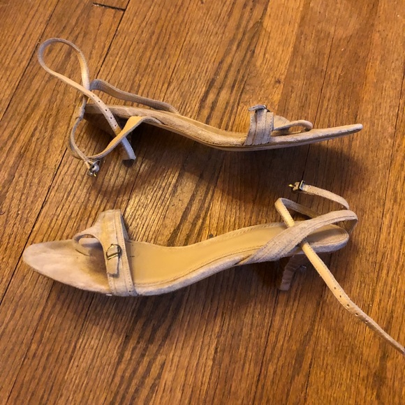Zara suede kitten heel sandals - Picture 2 of 5